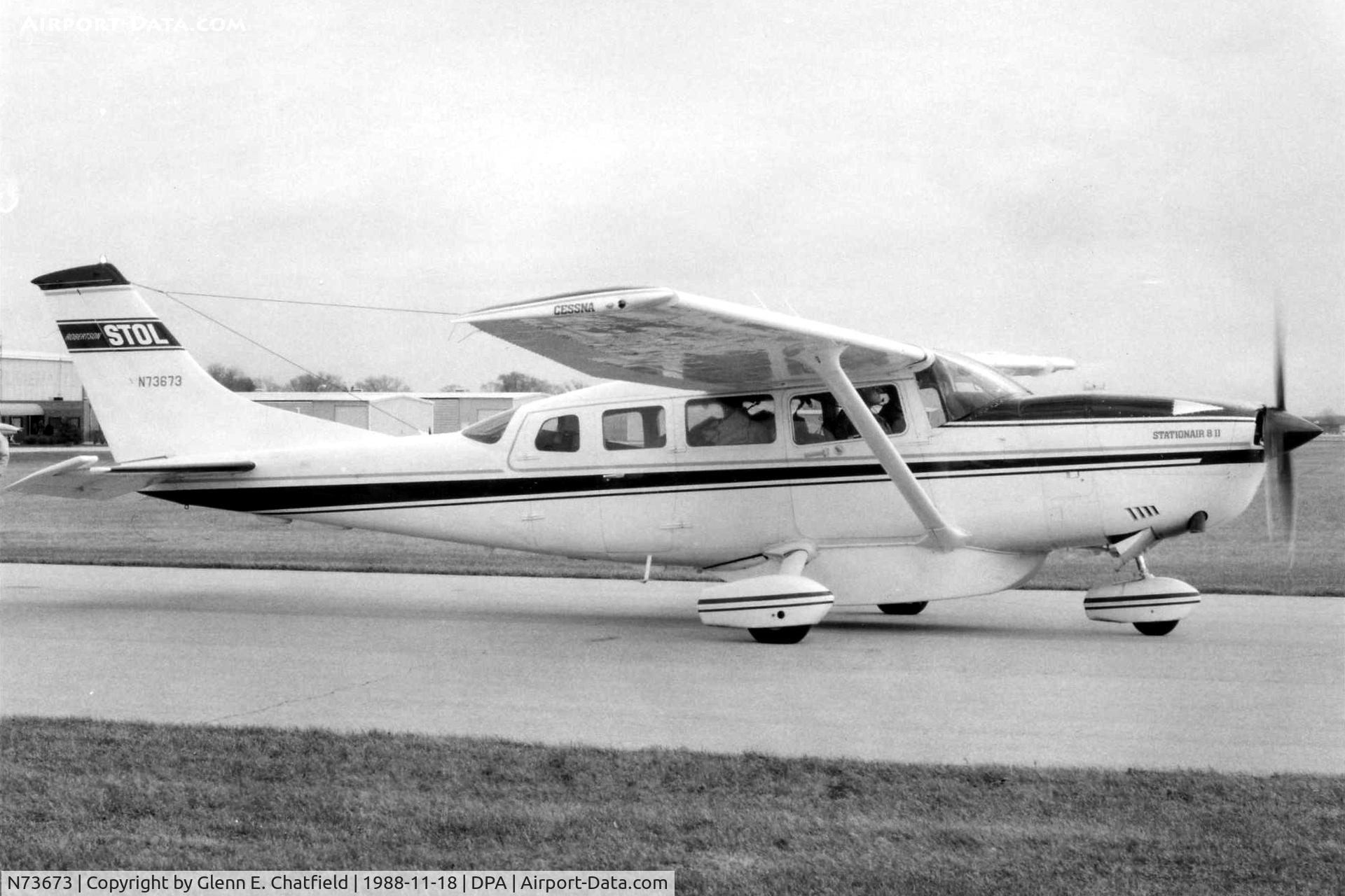 N73673, 1980 Cessna T207A C/N 20700613, Photo taken for aircraft recognition training.
