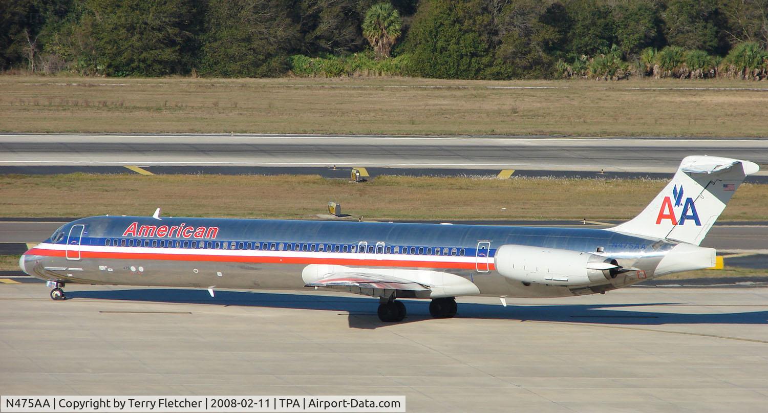N475AA, 1988 McDonnell Douglas MD-82 (DC-9-82) C/N 49650, Classic American MD82 in the early morning Tampa sun