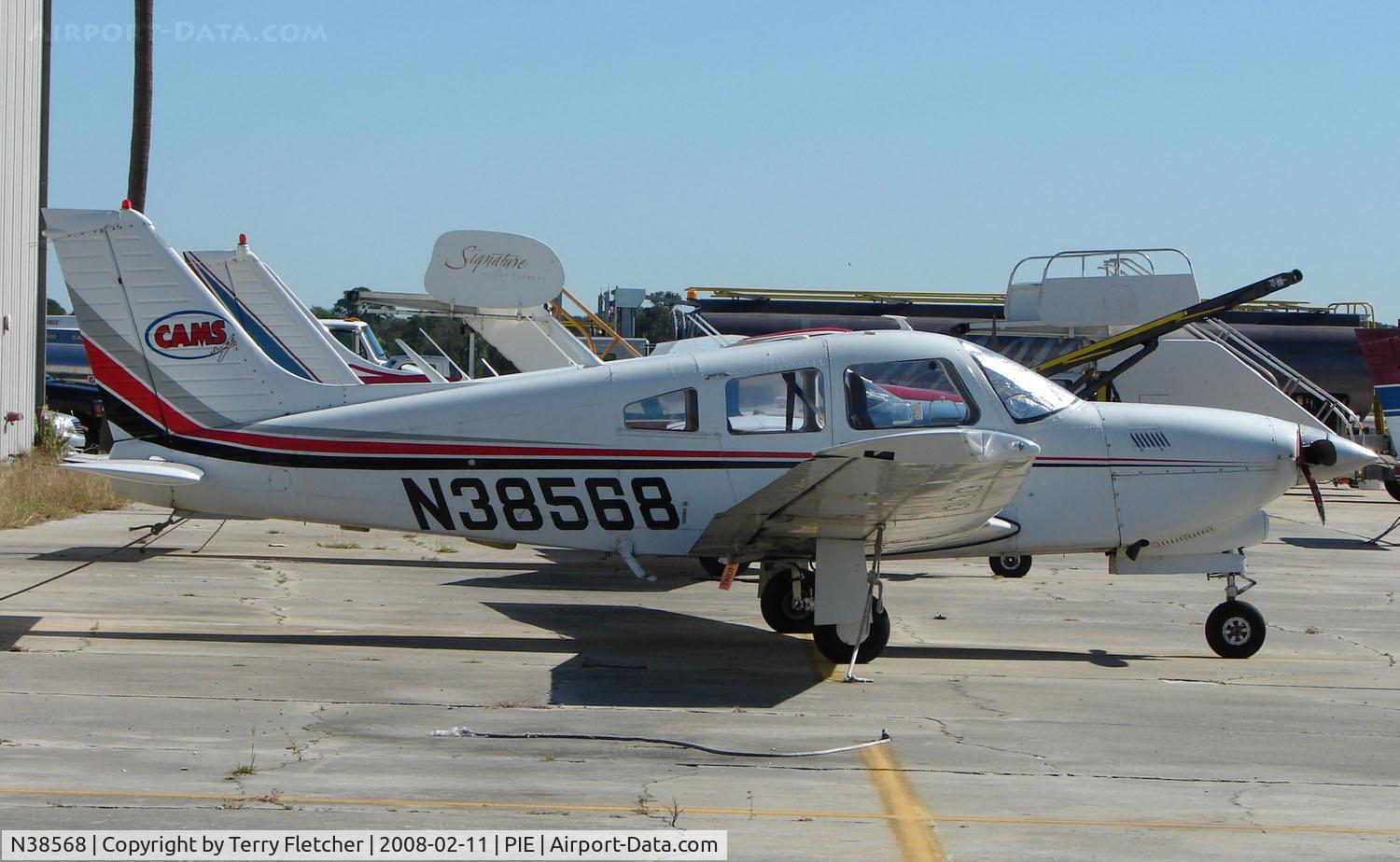 N38568, 1977 Piper PA-28R-201T Cherokee Arrow III C/N 28R-7703244, Part of the General Aviation scene at St.Petersburg-Clearwater Int Airport