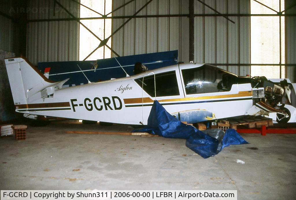 F-GCRD, Robin R-1180TD Aiglon C/N 248, Has probably suffered a hard landing !