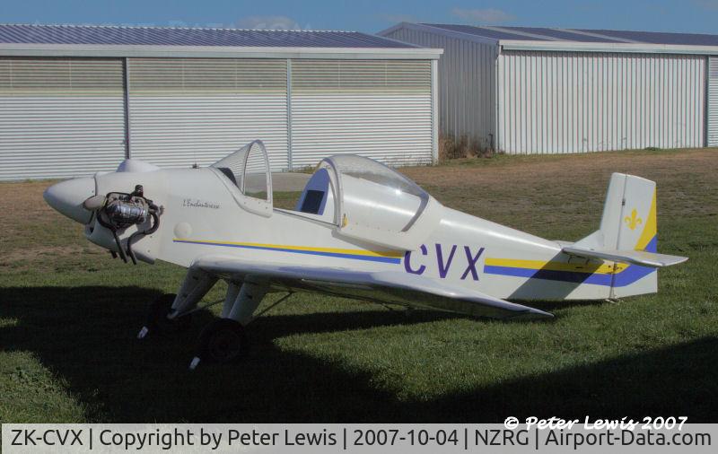 ZK-CVX, Druine Turbulent Ultra Light, c/n AACA/40, S G Harris, Rangiora