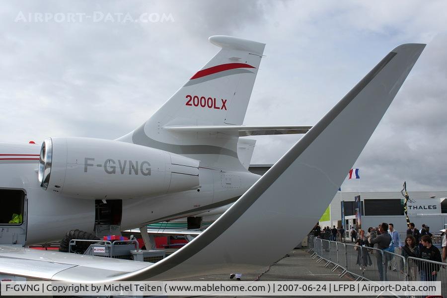 F-GVNG, 2006 Dassault Falcon 2000LX C/N 114, Salon du Bourget 2007