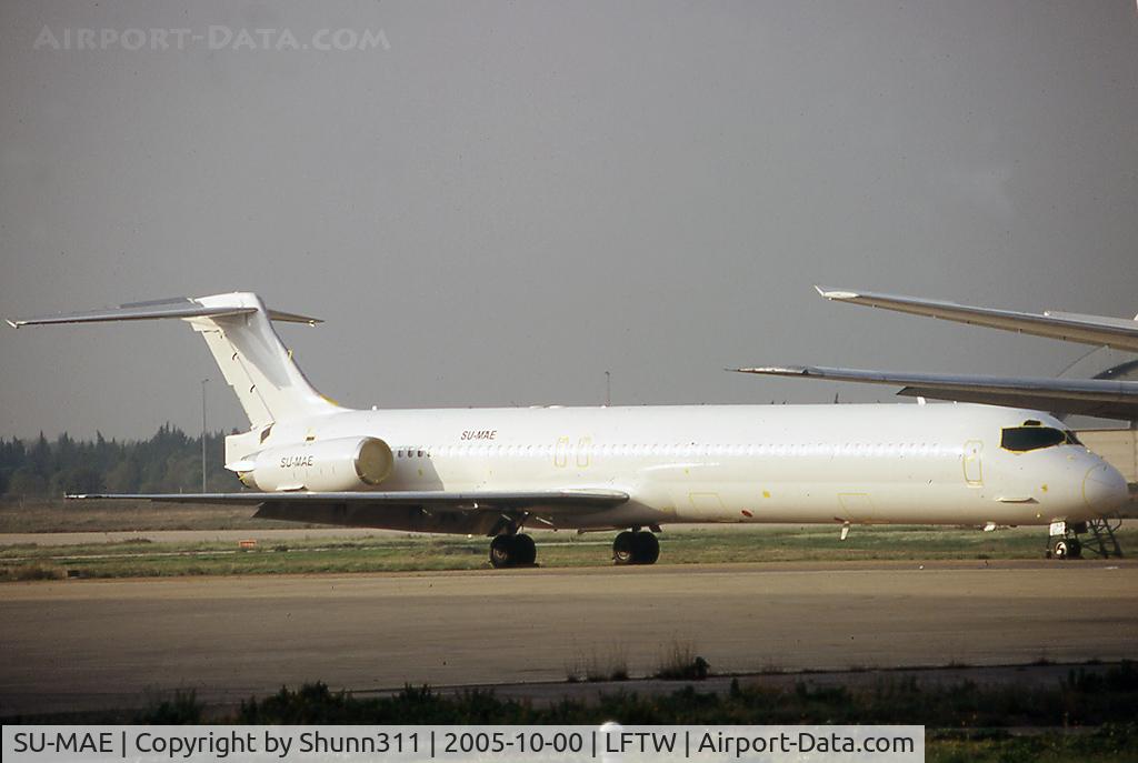 SU-MAE, 1990 McDonnell Douglas MD-83 (DC-9-83) C/N 53012, MD83 all white c/s for a ntu Egyptian operator and stored @ FNI