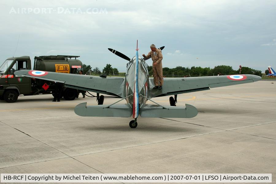 HB-RCF, 1942 Morane-Saulnier D-3801 (MS-412) C/N 194, Morane-Saulnier D-3801 wearing the colors from Escadrille La Fayette at the Nancy-Ochey Air Show 2007