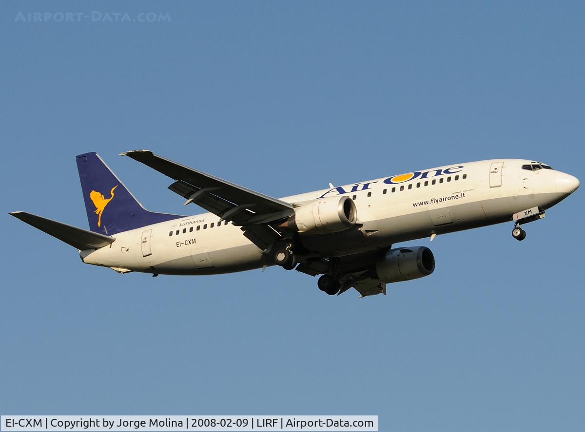 EI-CXM, 1994 Boeing 737-4Q8 C/N 26302, On short final to RWY 16L.