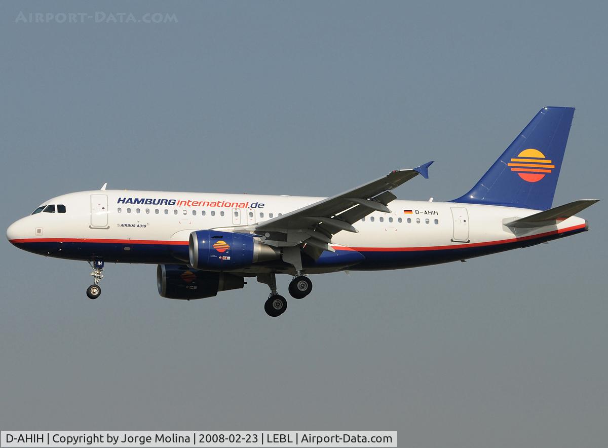 D-AHIH, 2008 Airbus A319-111 C/N 3364, First A319 of Hamburg International.