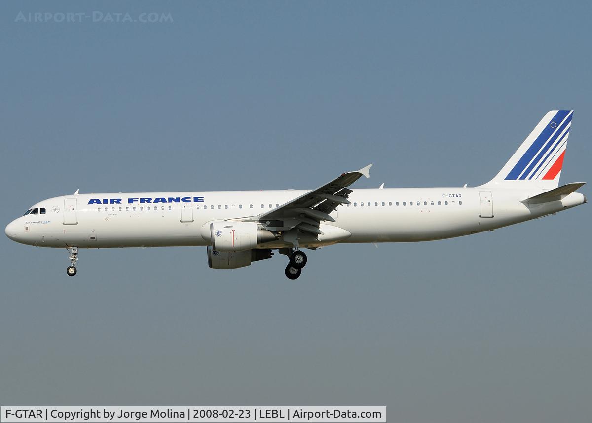 F-GTAR, 2008 Airbus A321-212 C/N 3401, New A321 for Air France, delivery 15FEB/2008.
