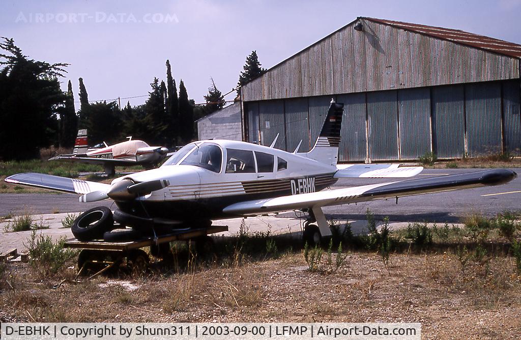 D-EBHK, Piper PA-28R-200 Cherokee Arrow II C/N 28R-7235230, Stored at the maintenance area...