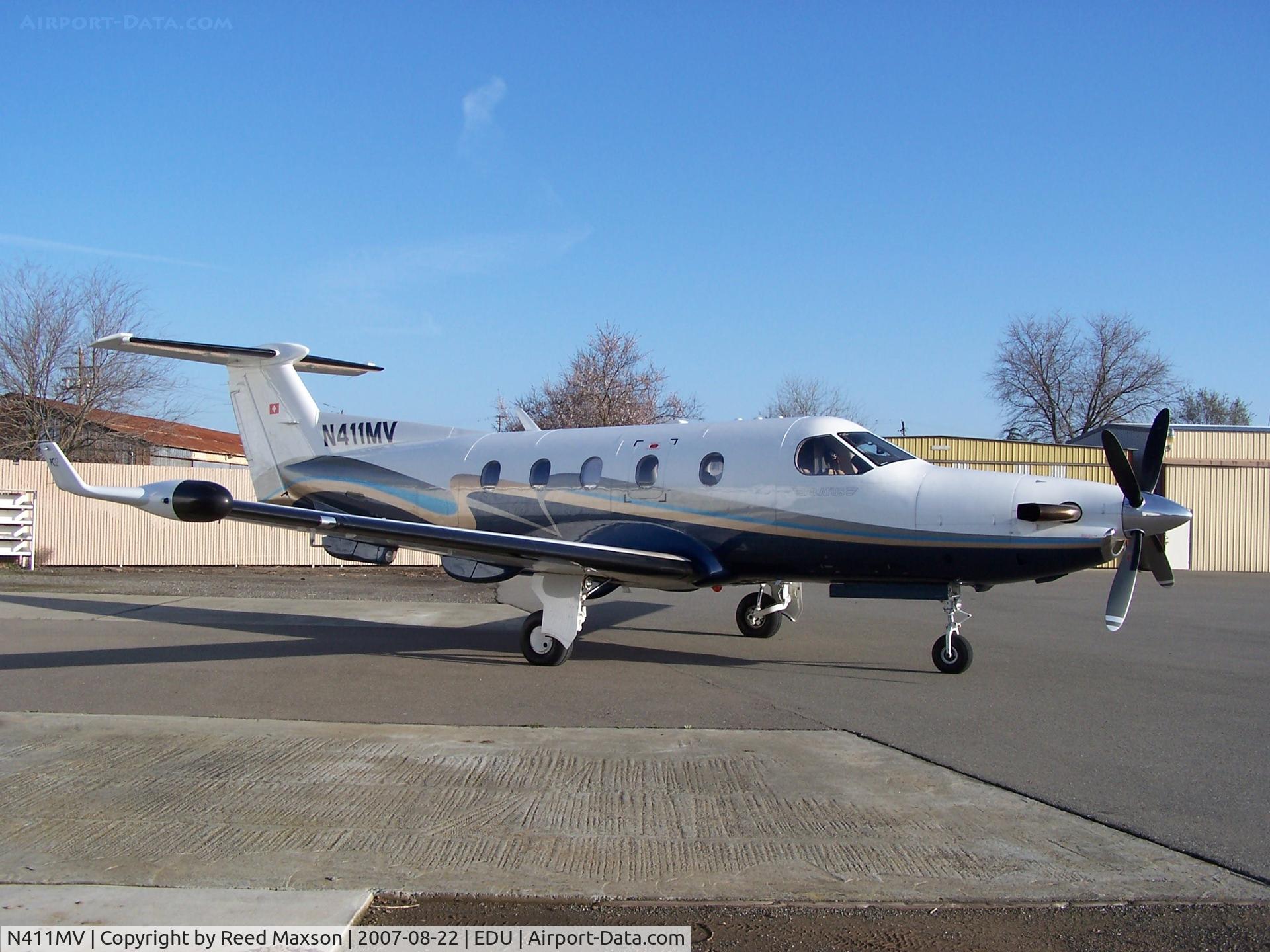 N411MV, 2000 Pilatus PC-12/45 C/N 344, Pilatus at University Airport, Davis, CA