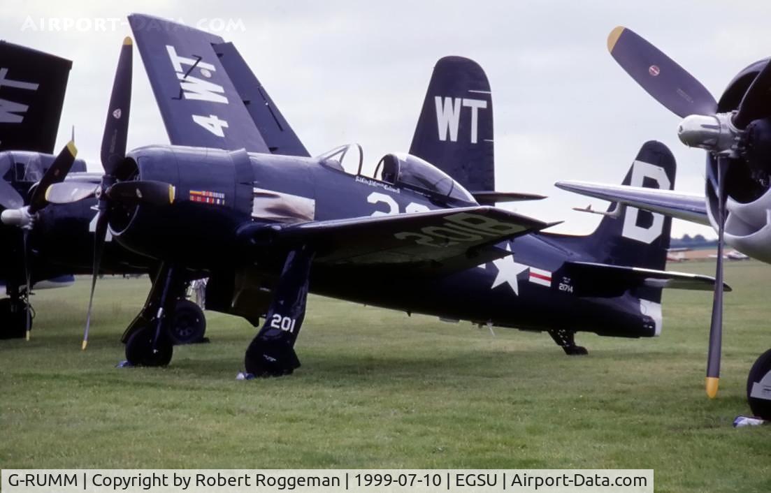 G-RUMM, 1948 Grumman F8F-2 (G58) Bearcat C/N D.1088, In U.S.Navy colors.201 B Bu N°121714.The Fighter Collection.