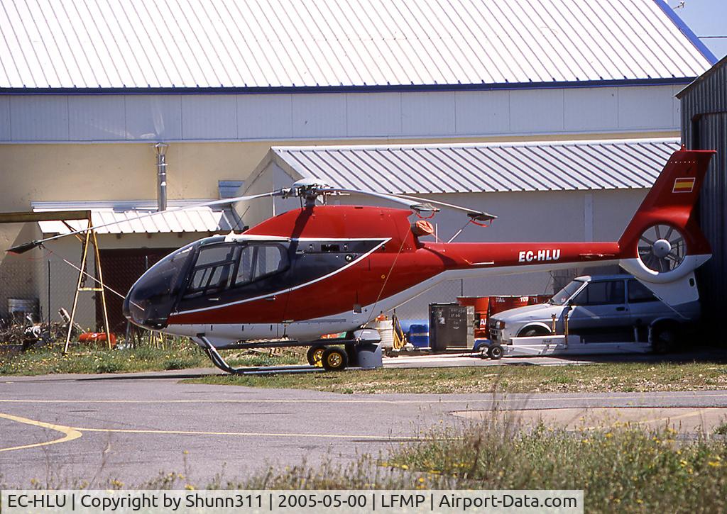 EC-HLU, 2000 Eurocopter EC-120B Colibri C/N 1106, Parked between hangard...