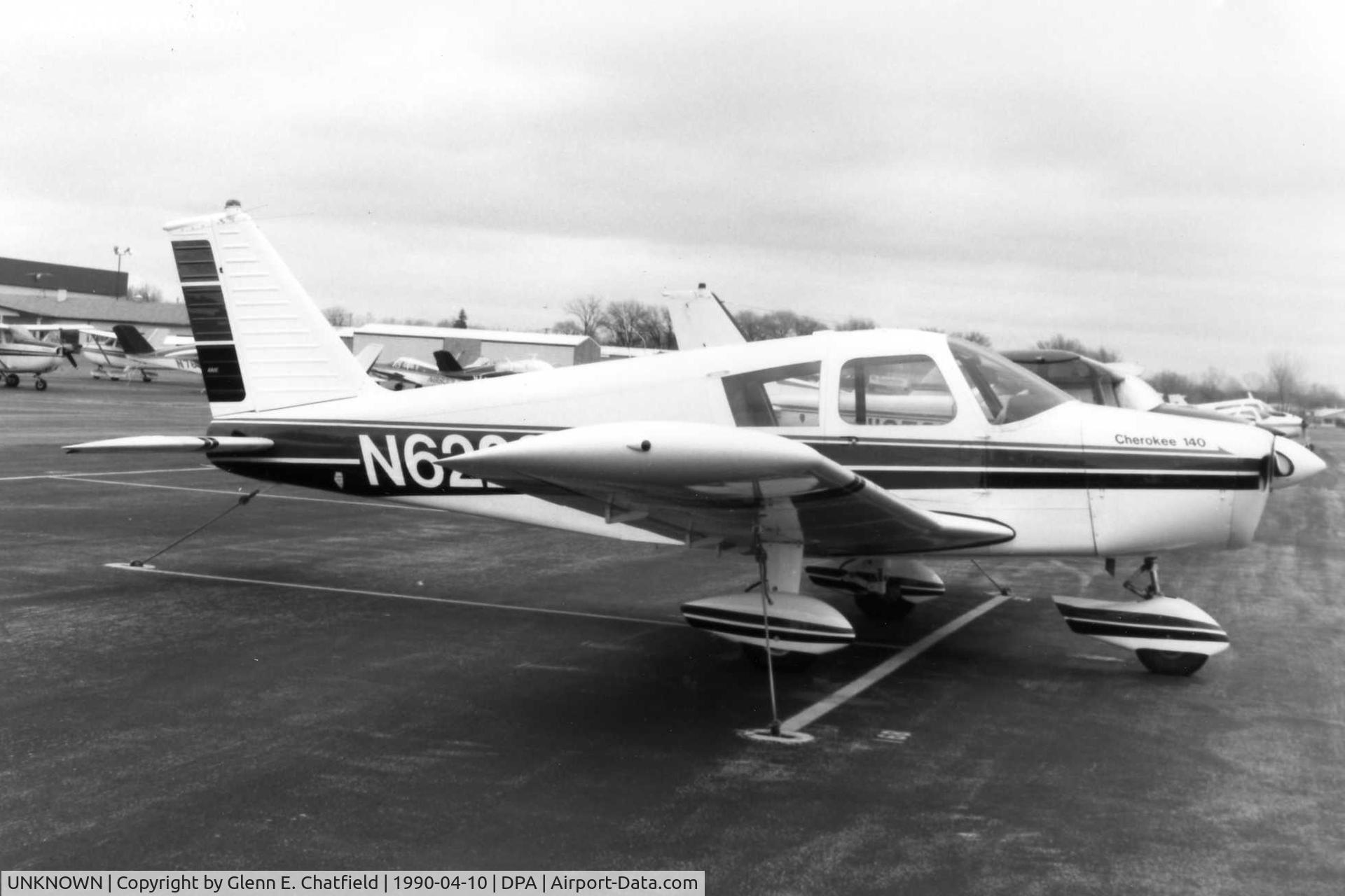 UNKNOWN, , Photo taken for aircraft recognition training.  Piper Cherokee 140