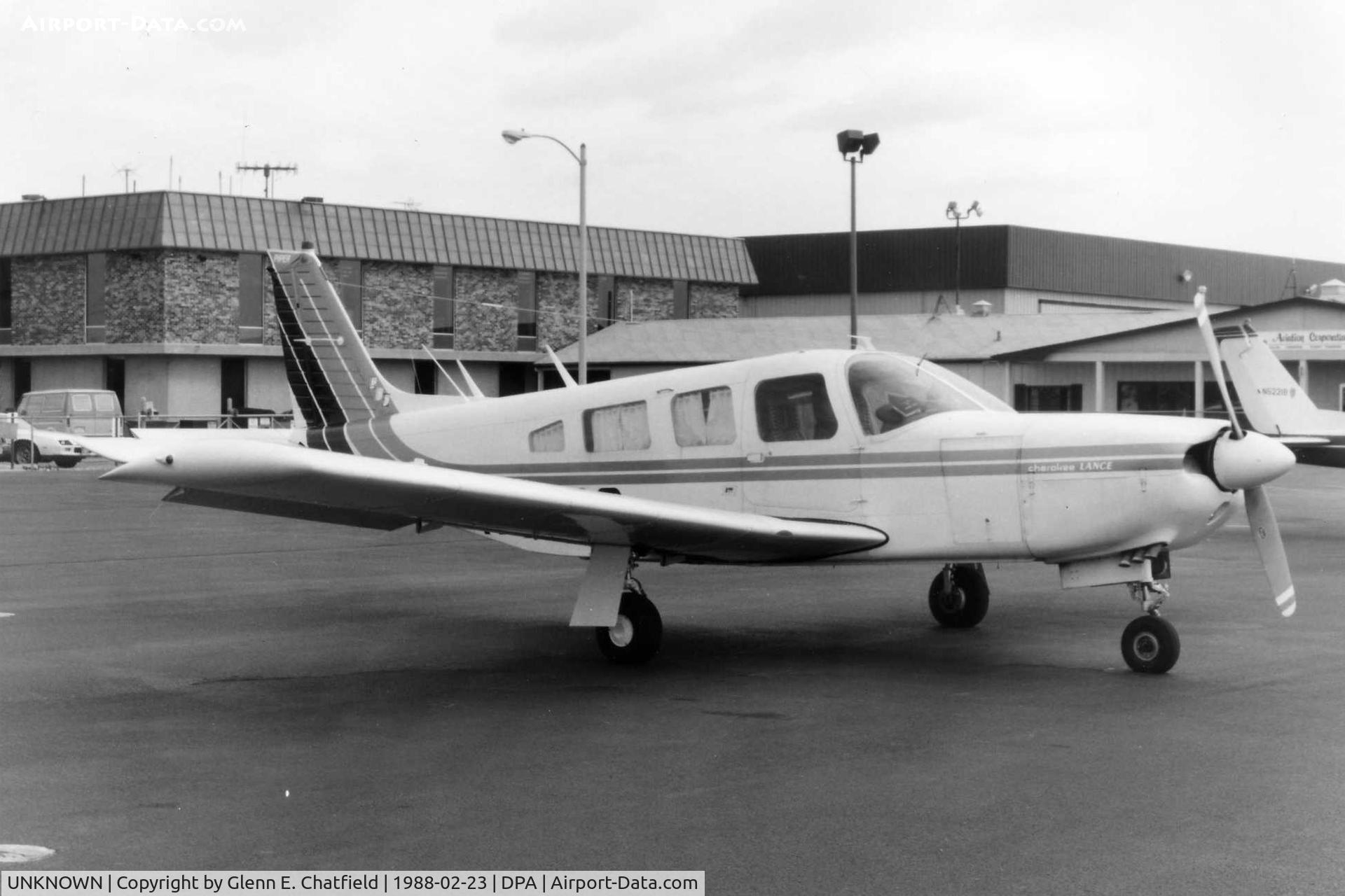 UNKNOWN, , Photo taken for aircraft recognition training.  Piper Lance