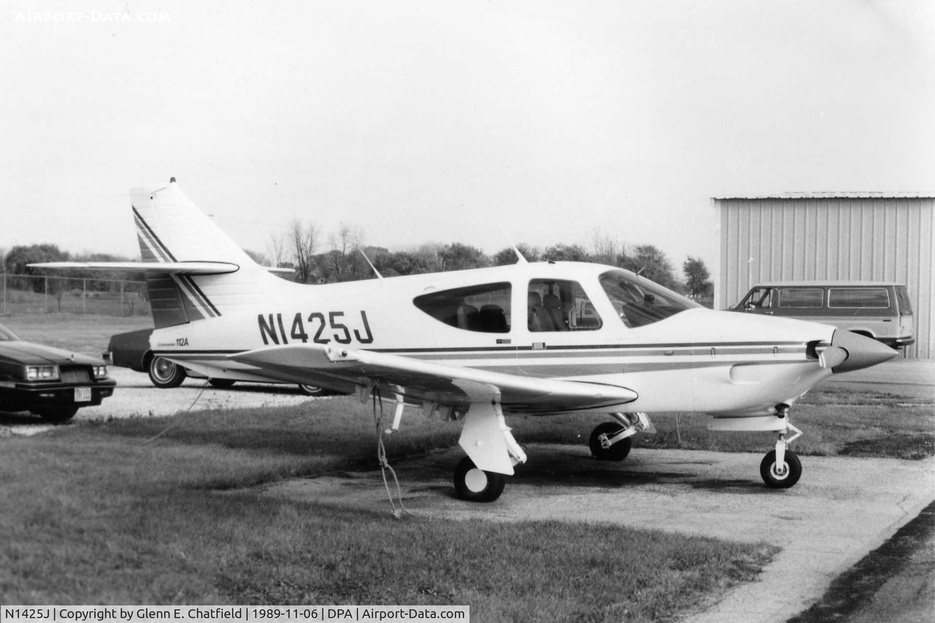 N1425J, 1975 Rockwell International 112A Commander C/N 425, Photo taken for aircraft recognition training.