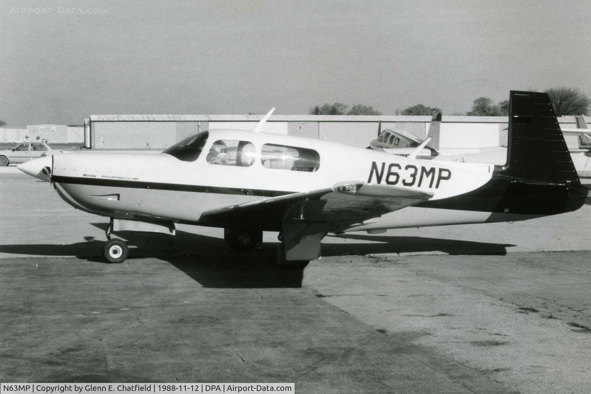 N63MP, Mooney M20L PFM C/N 26-0020, Photo taken for aircraft recognition training.  Porsche Mooney