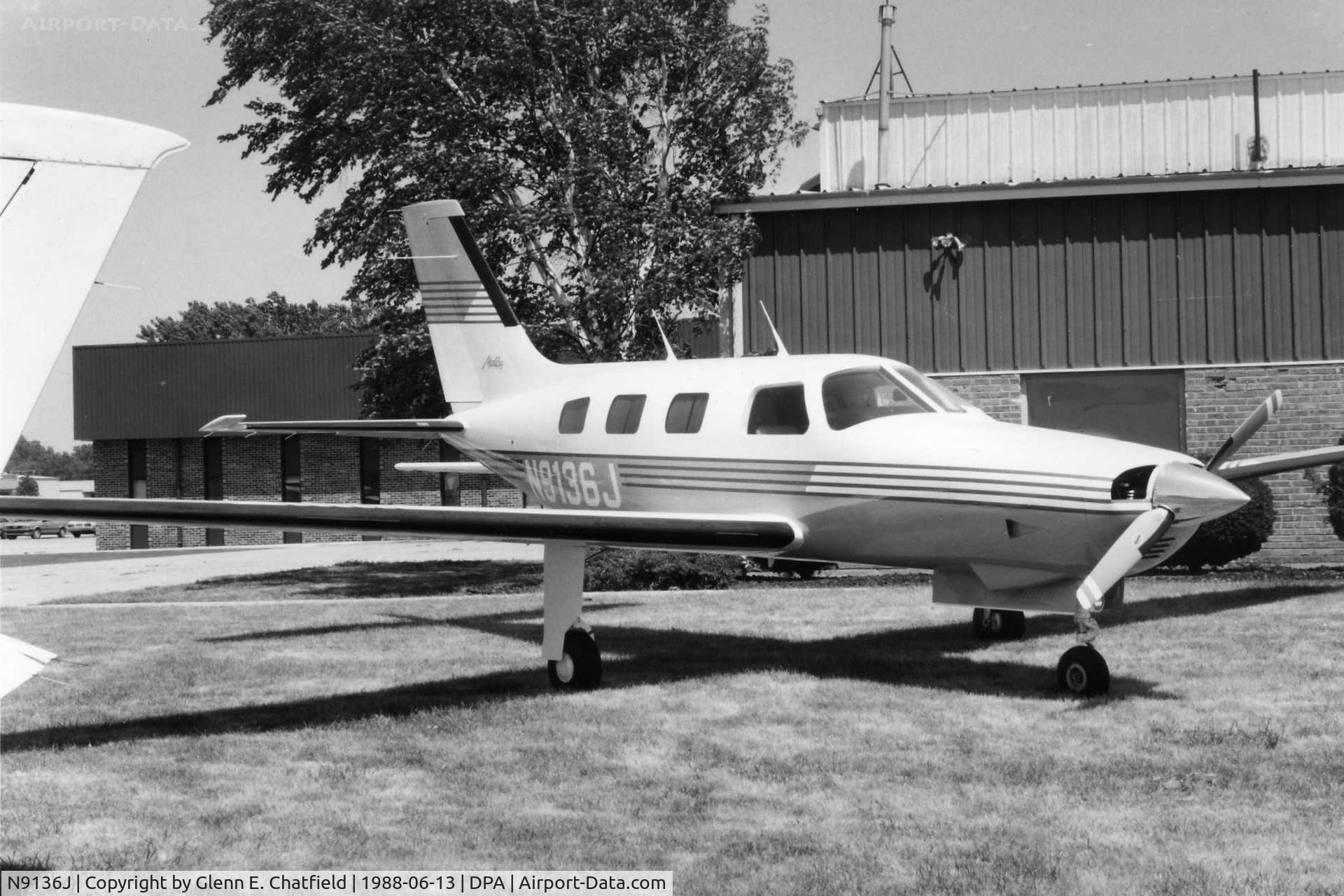 N9136J, 1998 Aerostar International Inc RX 8 C/N RX8-3280, Photo taken for aircraft recognition training.  Ex-N9136J, Piper Malibu
