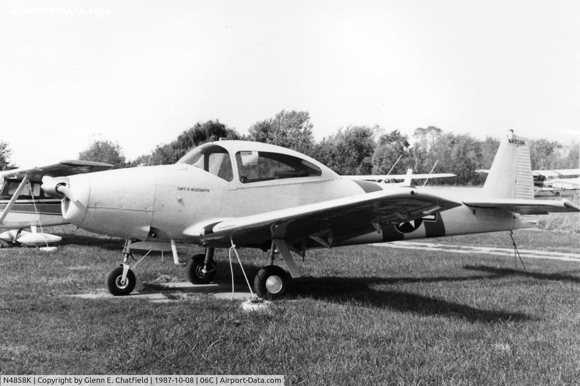 N4858K, 1949 Ryan Navion C/N NAV-4-1858, Photo taken for aircraft recognition training.