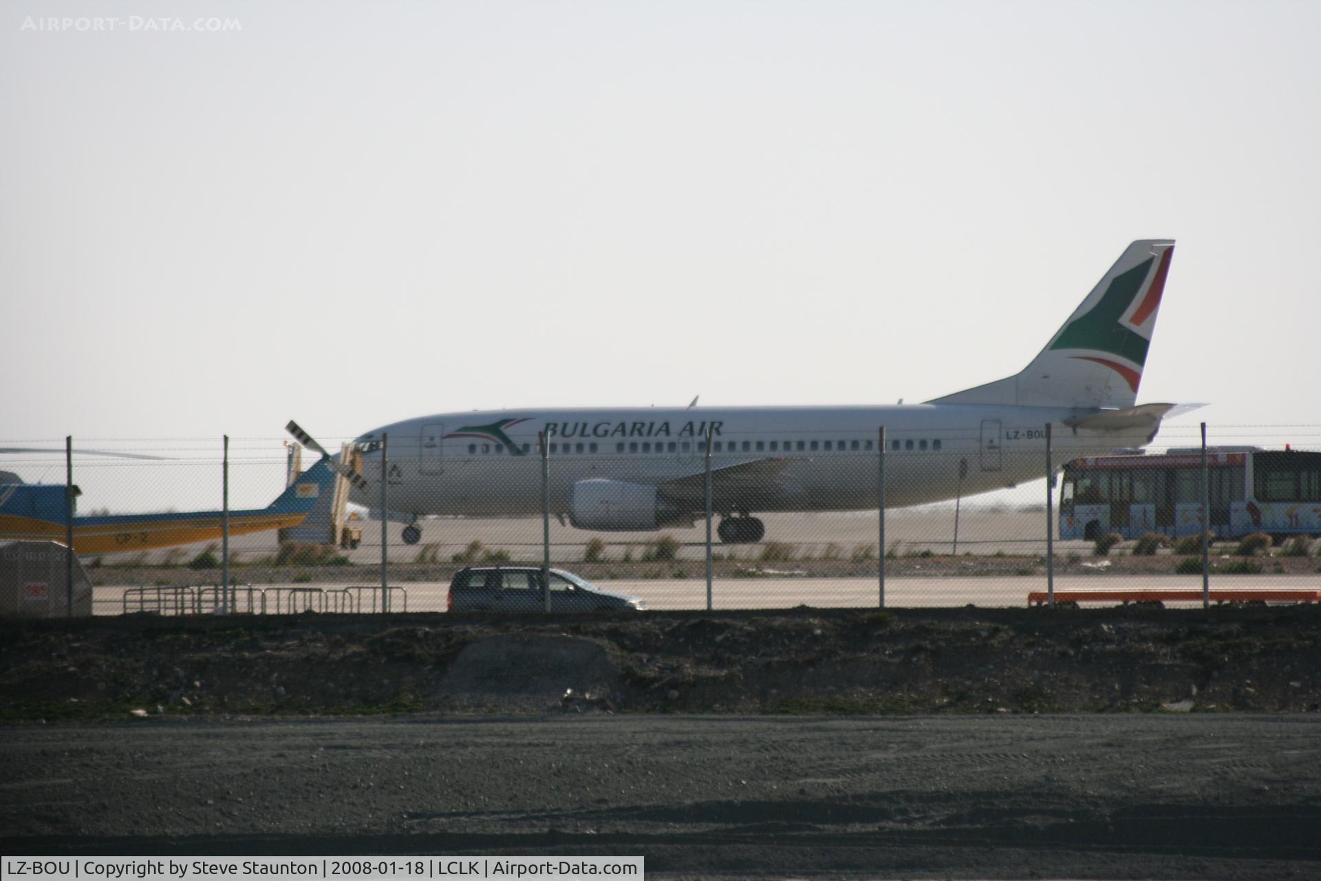 LZ-BOU, 1987 Boeing 737-3L9 C/N 23717/1365, Taken in the Larnaca area 18th January 2008