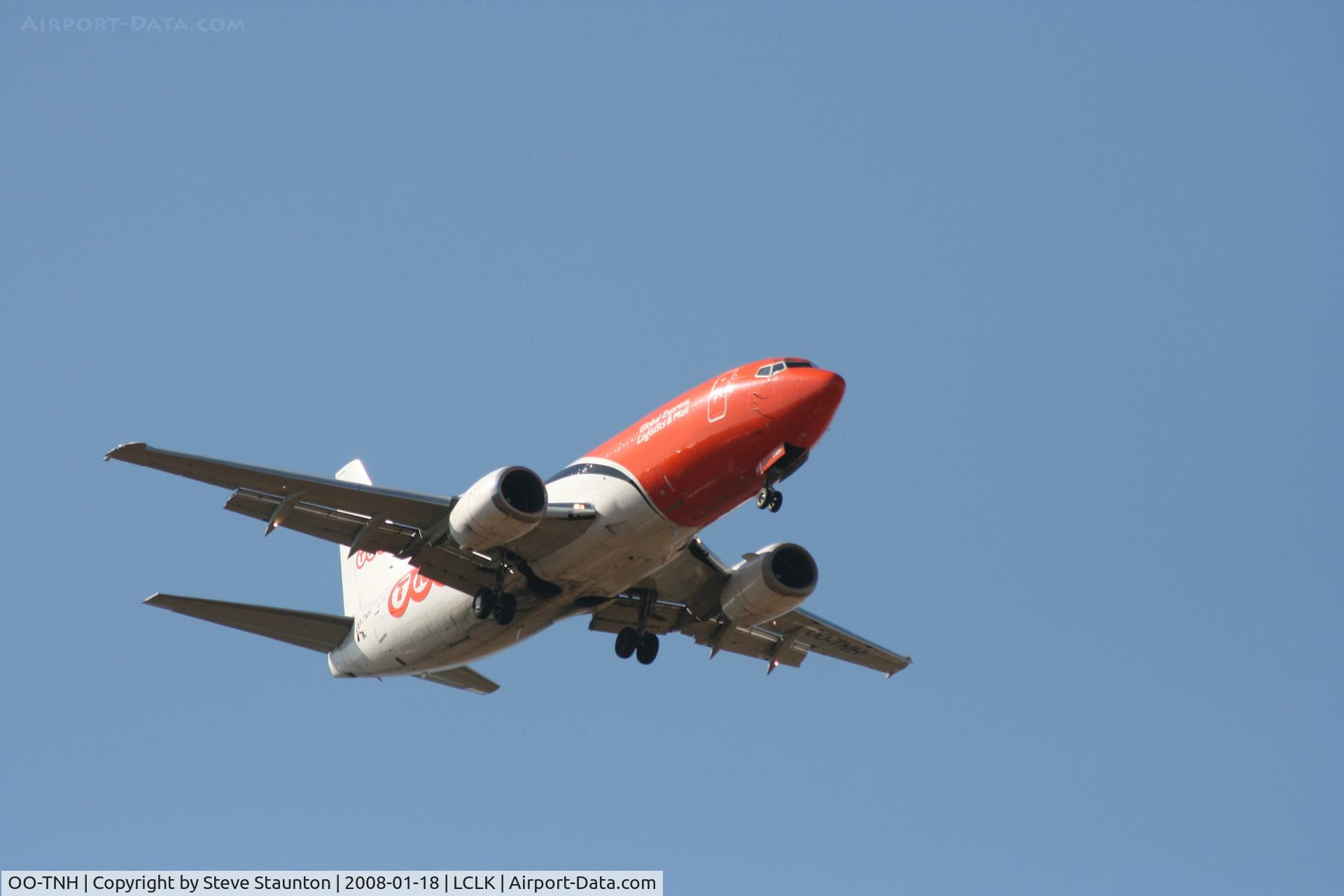 OO-TNH, 1988 Boeing 737-301F C/N 23930/1539, Taken in the Larnaca area 18th January 2008