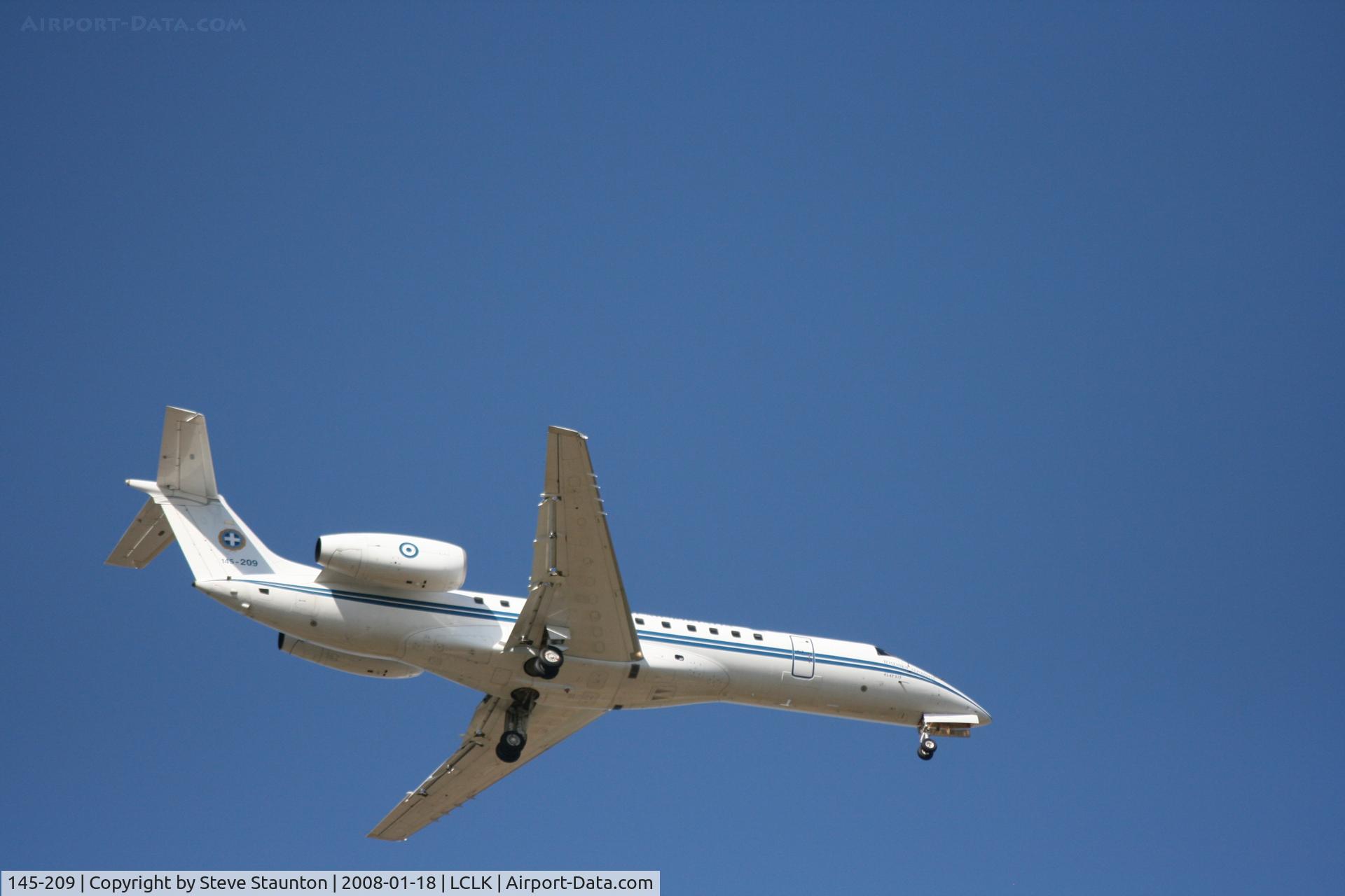 145-209, 1999 Embraer ERJ-135LR (EMB-135LR) C/N 145209, Taken in the Larnaca area 18th January 2008