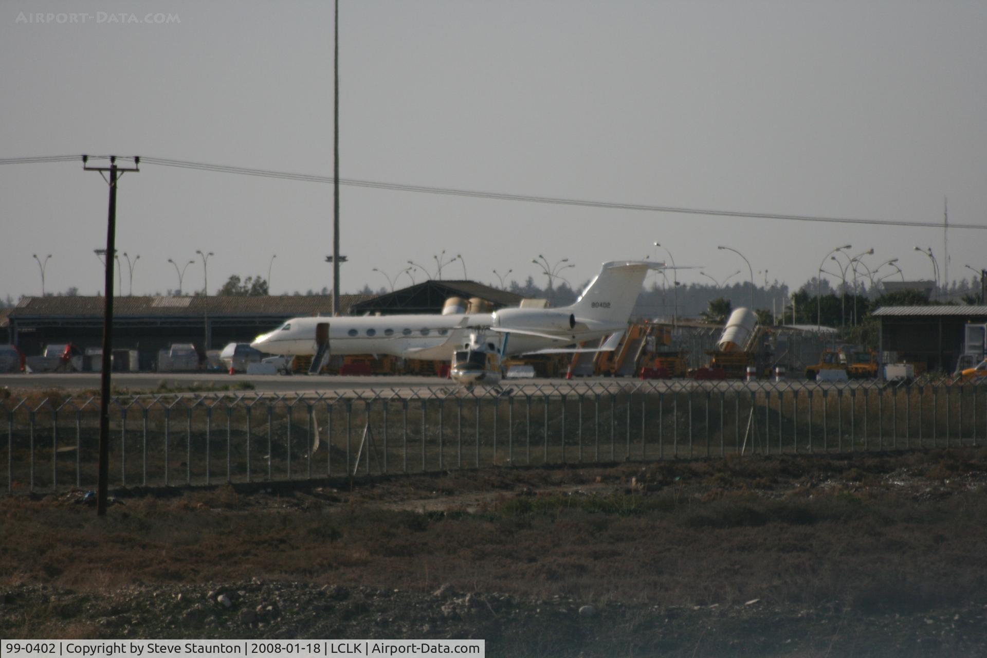 99-0402, 2000 Gulfstream Aerospace C-37A (Gulfstream V) C/N 571, Taken in the Larnaca area 18th January 2008