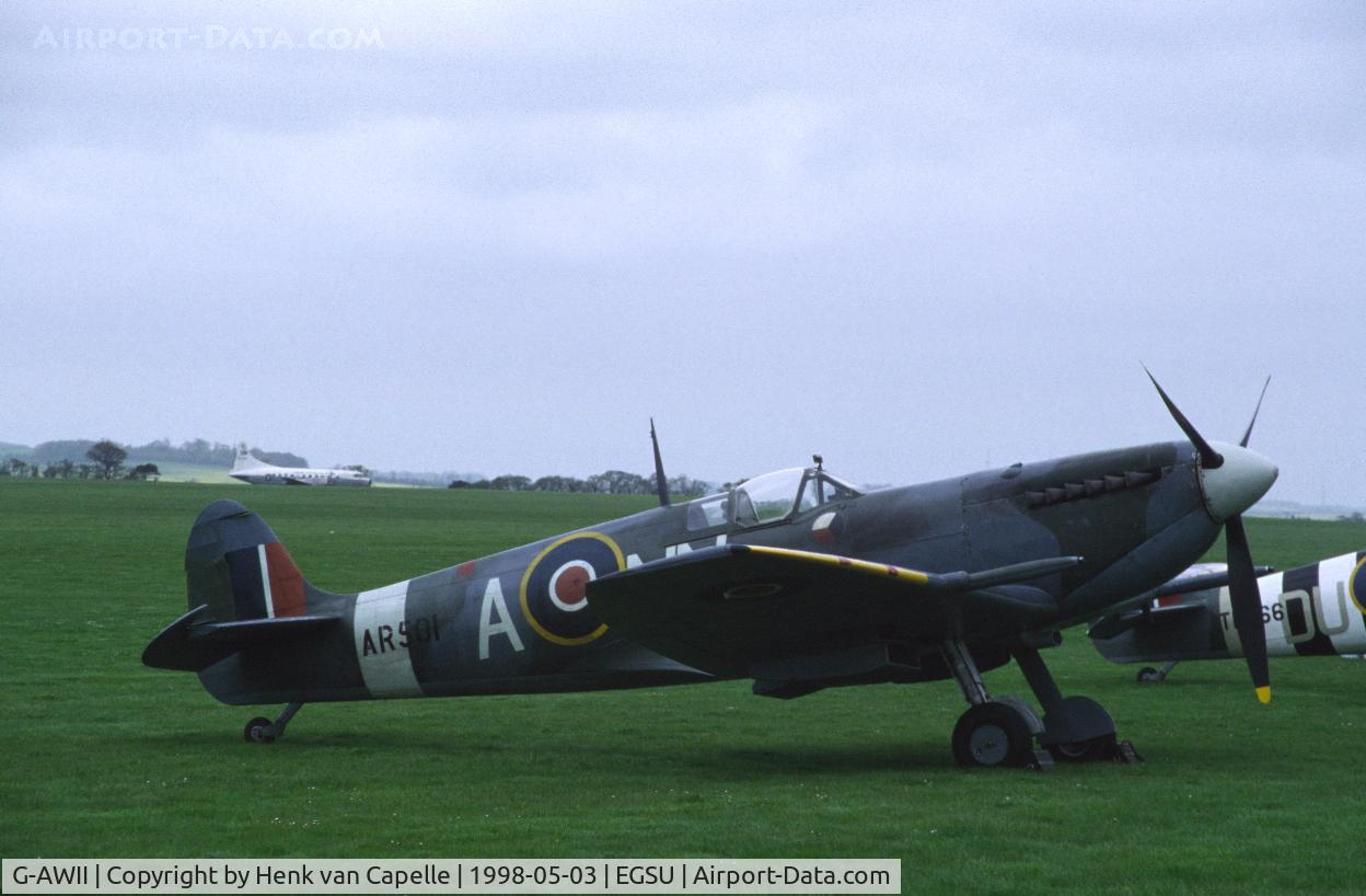G-AWII, 1942 Supermarine 349 Spitfire LF.Vc C/N WASP/20/223, Spitfire Vc at Duxford, UK