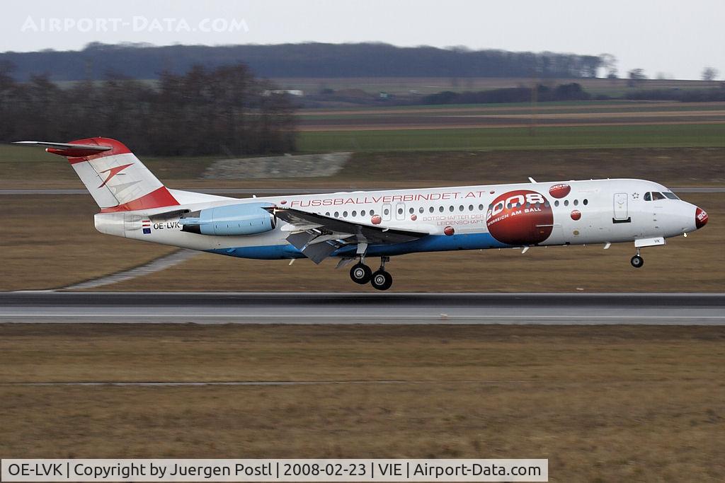 OE-LVK, 1992 Fokker 100 (F-28-0100) C/N 11397, Euro2008 - Fokker100