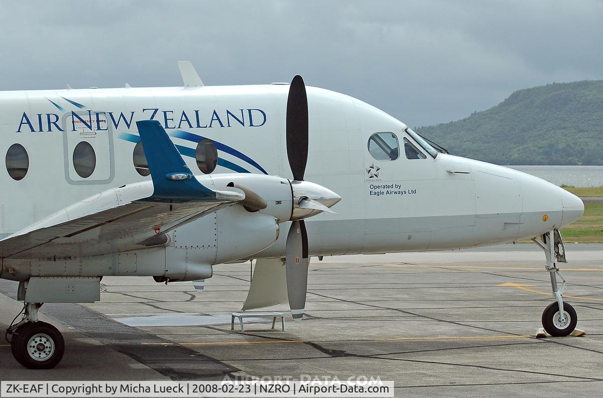 ZK-EAF, 2001 Raytheon 1900D C/N UE-429, At Rotorua