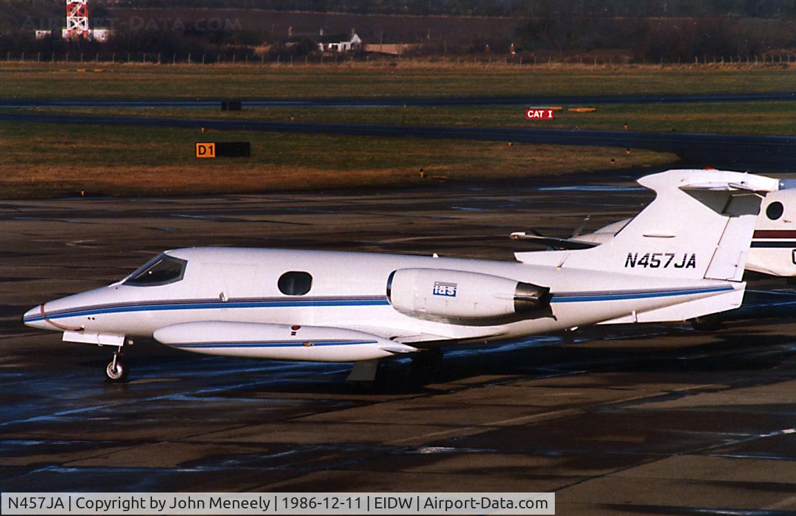 N457JA, 1969 Learjet 24B C/N 207, This Lear was based in Dublin in the mid-80s