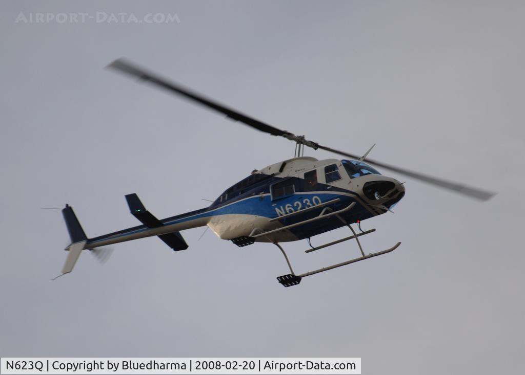 N623Q, 1988 Bell 206L-3 LongRanger III C/N 51258, Flight over Columbine High School