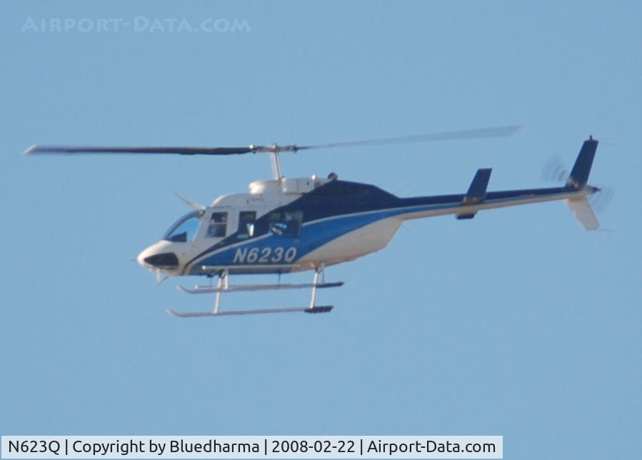 N623Q, 1988 Bell 206L-3 LongRanger III C/N 51258, Flying over west Denver