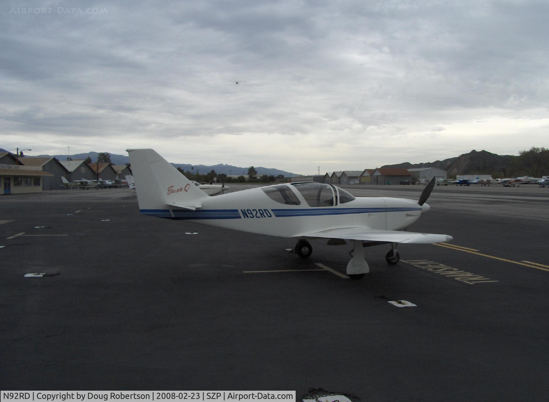 N92RD, Stoddard-Hamilton Glasair SH-2R C/N 630, 1991 Davis GLASAIR SH-2R 'Susie Q'