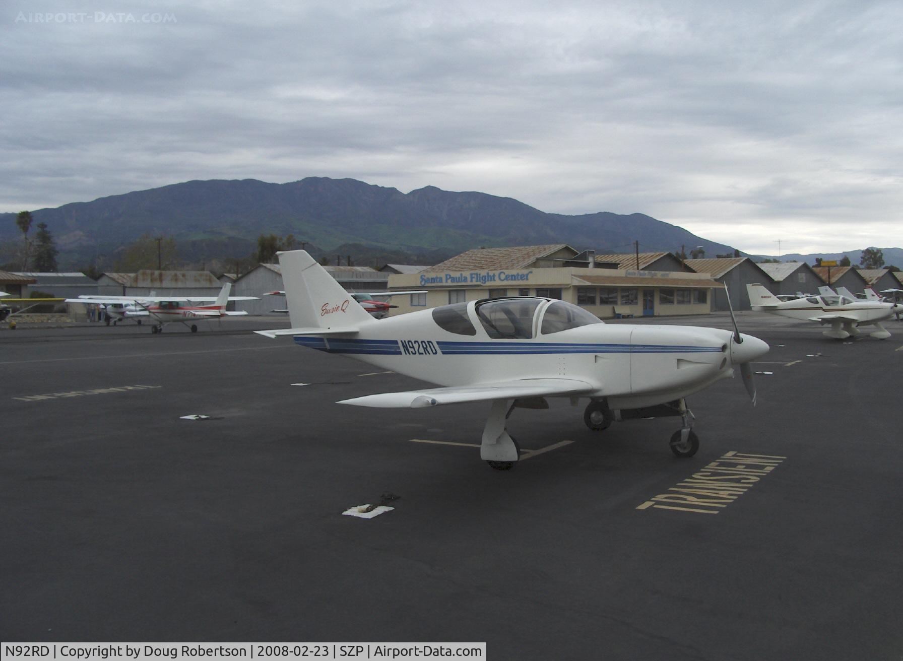 N92RD, Stoddard-Hamilton Glasair SH-2R C/N 630, 1991 Davis  GLASAIR SH-2R 'Susie Q'