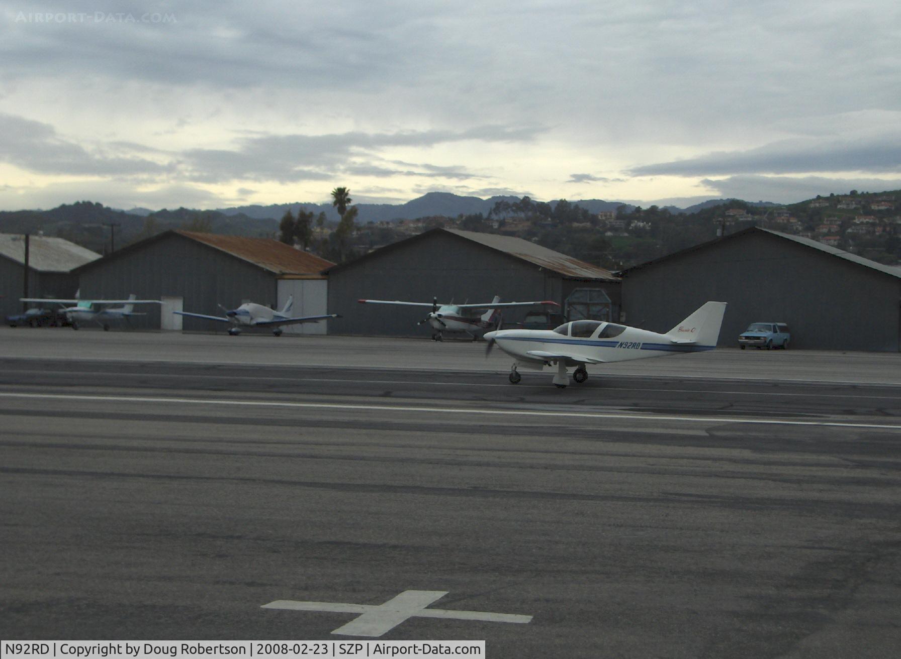 N92RD, Stoddard-Hamilton Glasair SH-2R C/N 630, 1991 Davis GLASAIR SH-2R 'Susie Q', Takeoff roll Rwy 22