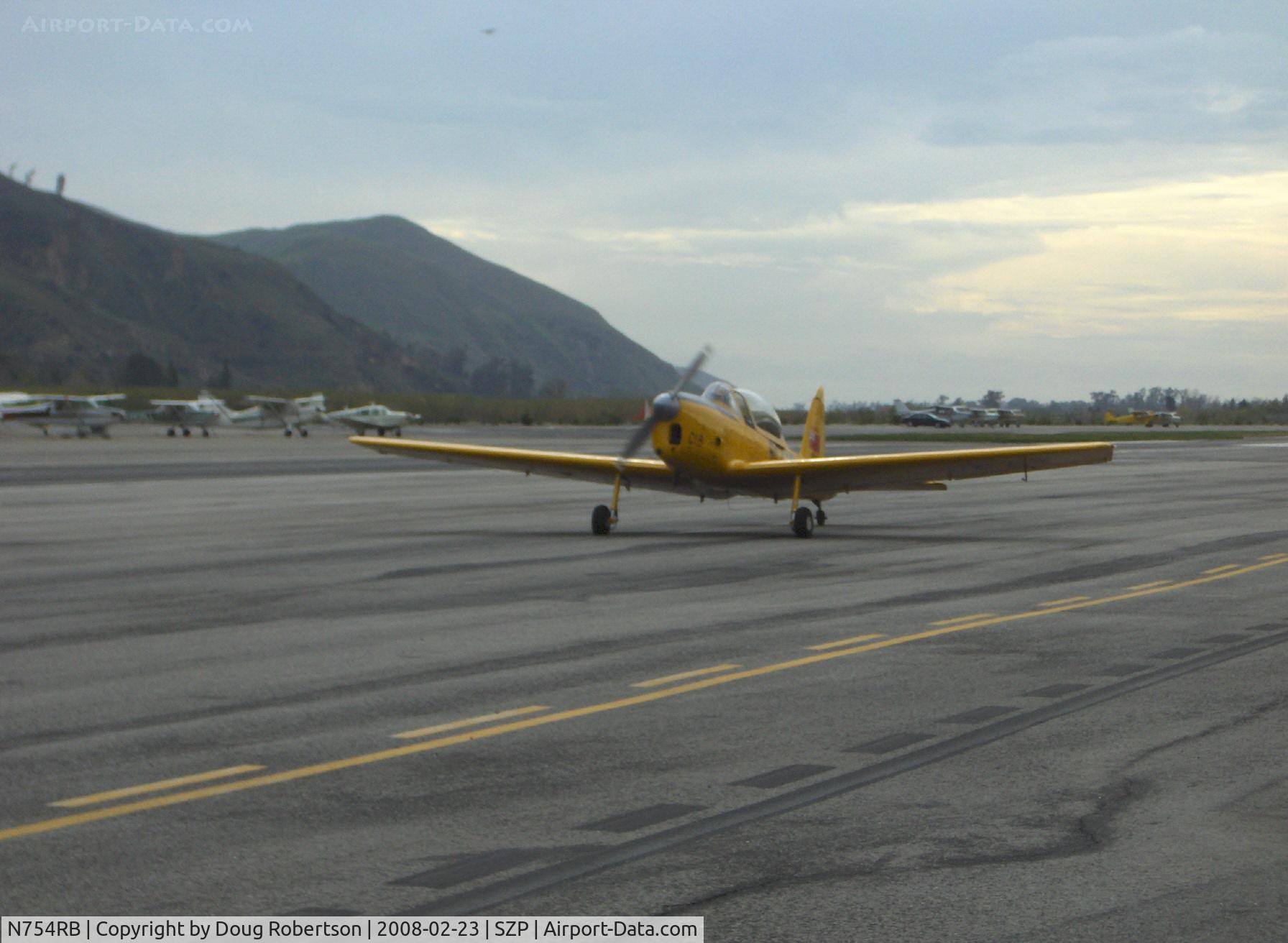N754RB, 1952 De Havilland DHC-1 Chipmunk T.10 C/N C1/0532, 1952 DeHavilland DHC-1 CHIPMUNK 145 Hp Bristol-Siddeley (D.H.) Gipsy Major 8, taxi to Rwy 22