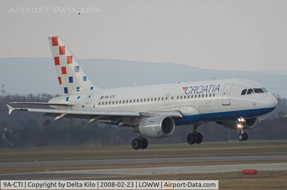 9A-CTI, 1999 Airbus A319-112 C/N 1029, CROATIA  A319 on finale for rwy 34