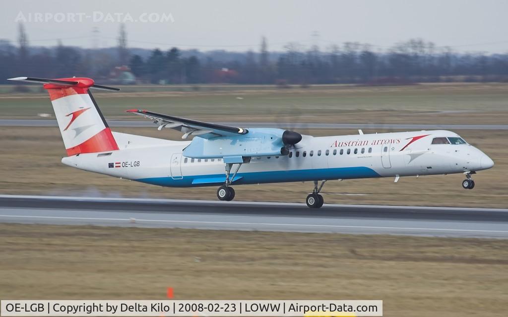 OE-LGB, 1999 De Havilland Canada DHC-8-402Q Dash 8 C/N 4015, AUSTRIAN ARROWS Dash 8