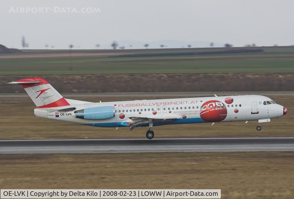 OE-LVK, 1992 Fokker 100 (F-28-0100) C/N 11397, AUSTRIAN ARROWS Fokker F28