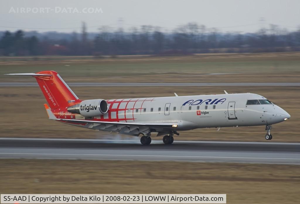 S5-AAD, 1997 Canadair CRJ-200LR (CL-600-2B19) C/N 7166, ADRIA in color Triglav
