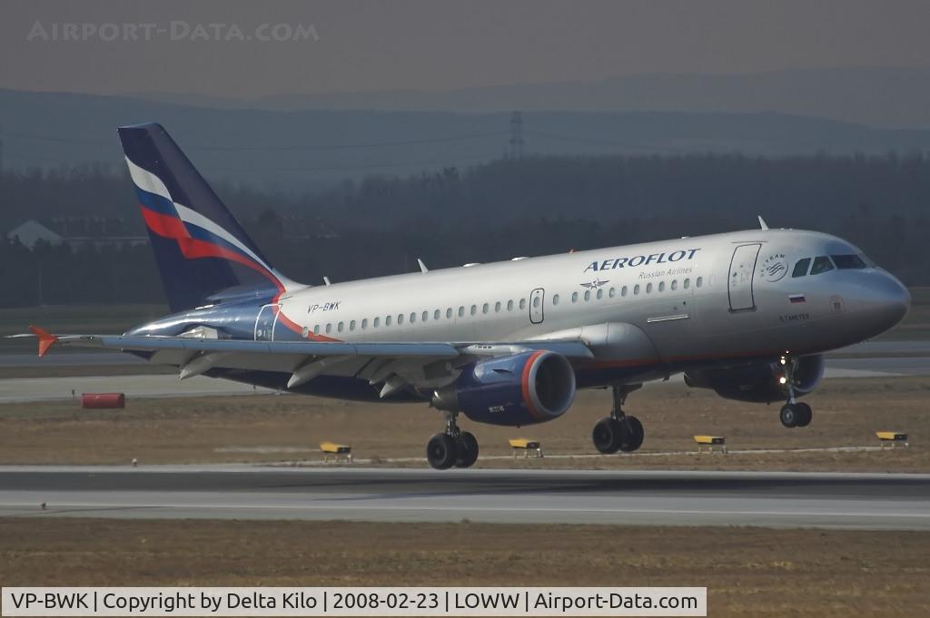VP-BWK, 2004 Airbus A319-111 C/N 2222, AEROFLOT  A319-111