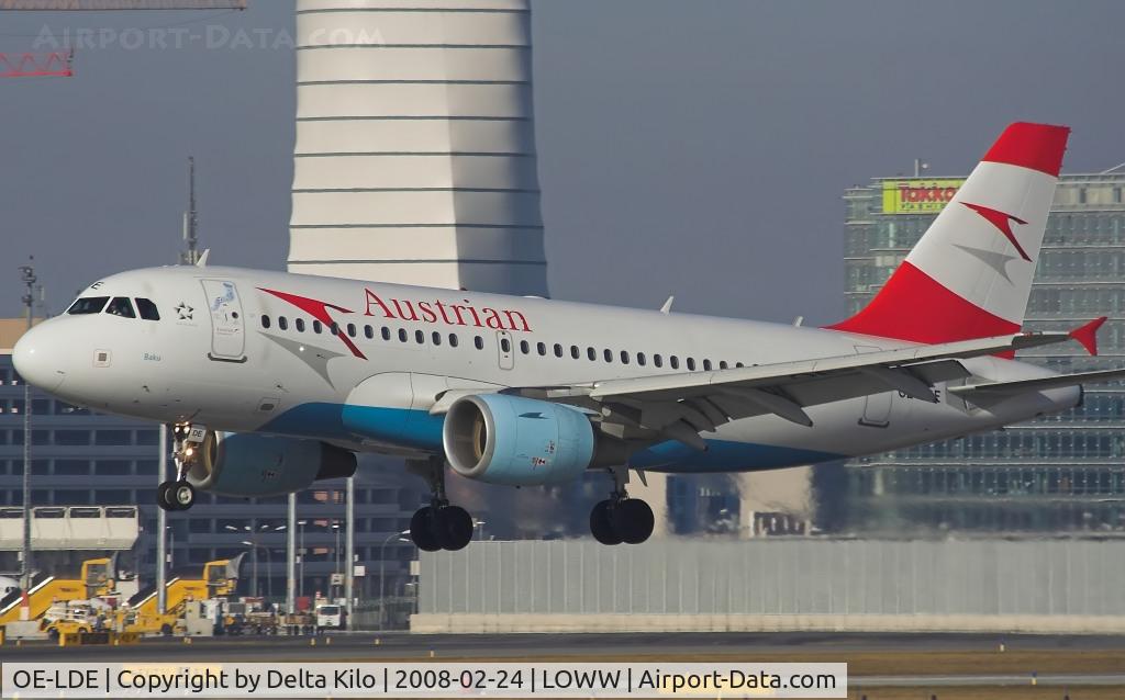 OE-LDE, 2005 Airbus A319-112 C/N 2494, AUSTRIAN A319 for finale rwy 16