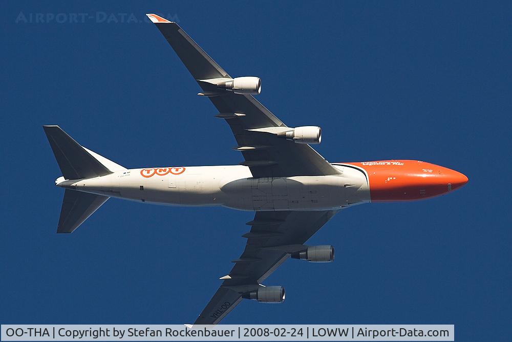 OO-THA, 2006 Boeing 747-4HAF/ER/SCD C/N 35232, Shortly before landing in VIE.