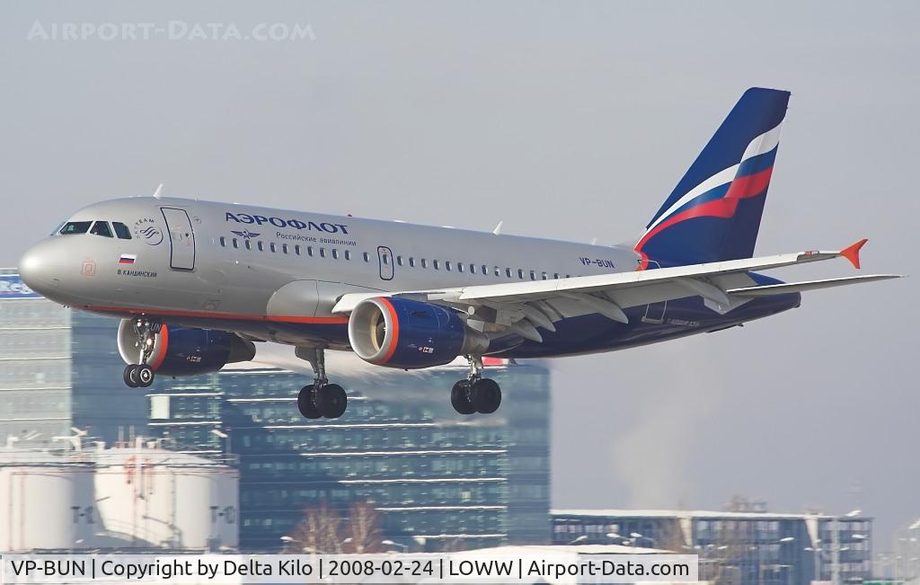 VP-BUN, 2007 Airbus A319-111 C/N 3298, AEROFLOT  A319-112