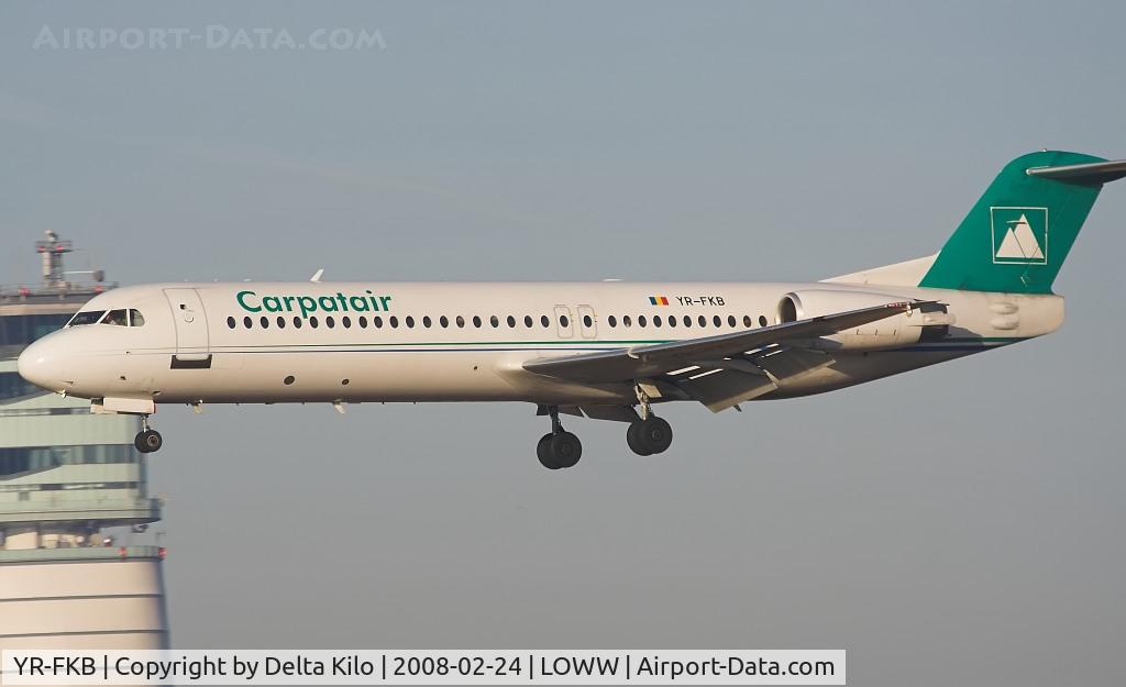 YR-FKB, 1991 Fokker 100 (F-28-0100) C/N 11369, CARPATAIR Fokker 28-0100