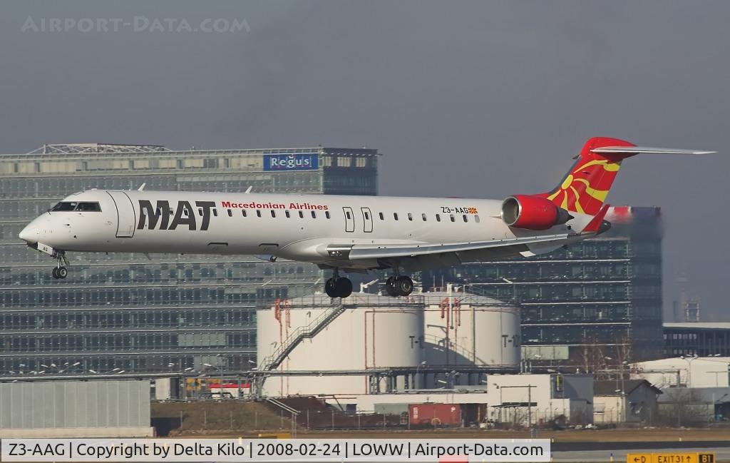 Z3-AAG, 2001 Bombardier CRJ-900LR (CL-600-2D24) C/N 15001, MAT-Macedonian Airlines