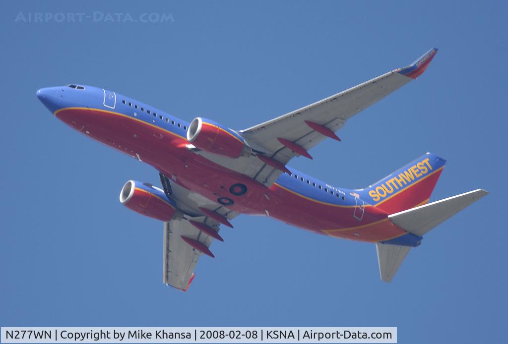 N277WN, 2007 Boeing 737-7H4 C/N 32531, Southwest B737-7H4 on a gorgeous day.