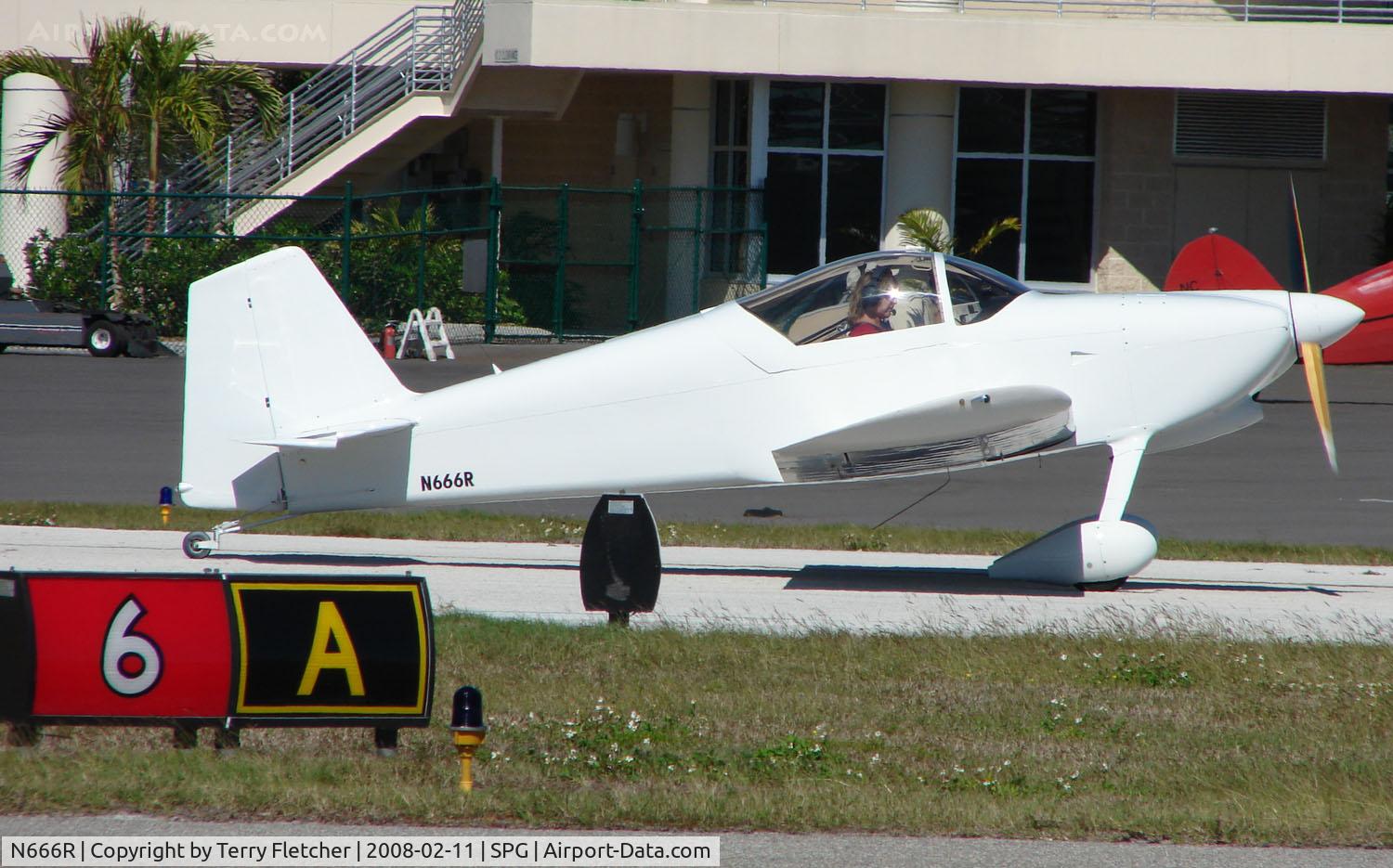 N666R, 2007 Vans RV-6 C/N 23100, part of the GA scene at Albert Whitted airport in St.Petersburg , Florida