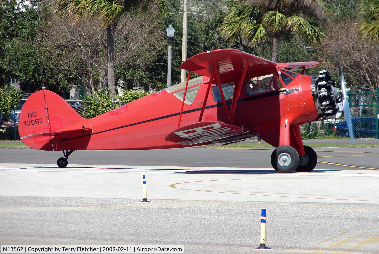 N13562, 1933 Waco UIC C/N 3816, part of the GA scene at Albert Whitted airport in St.Petersburg , Florida
