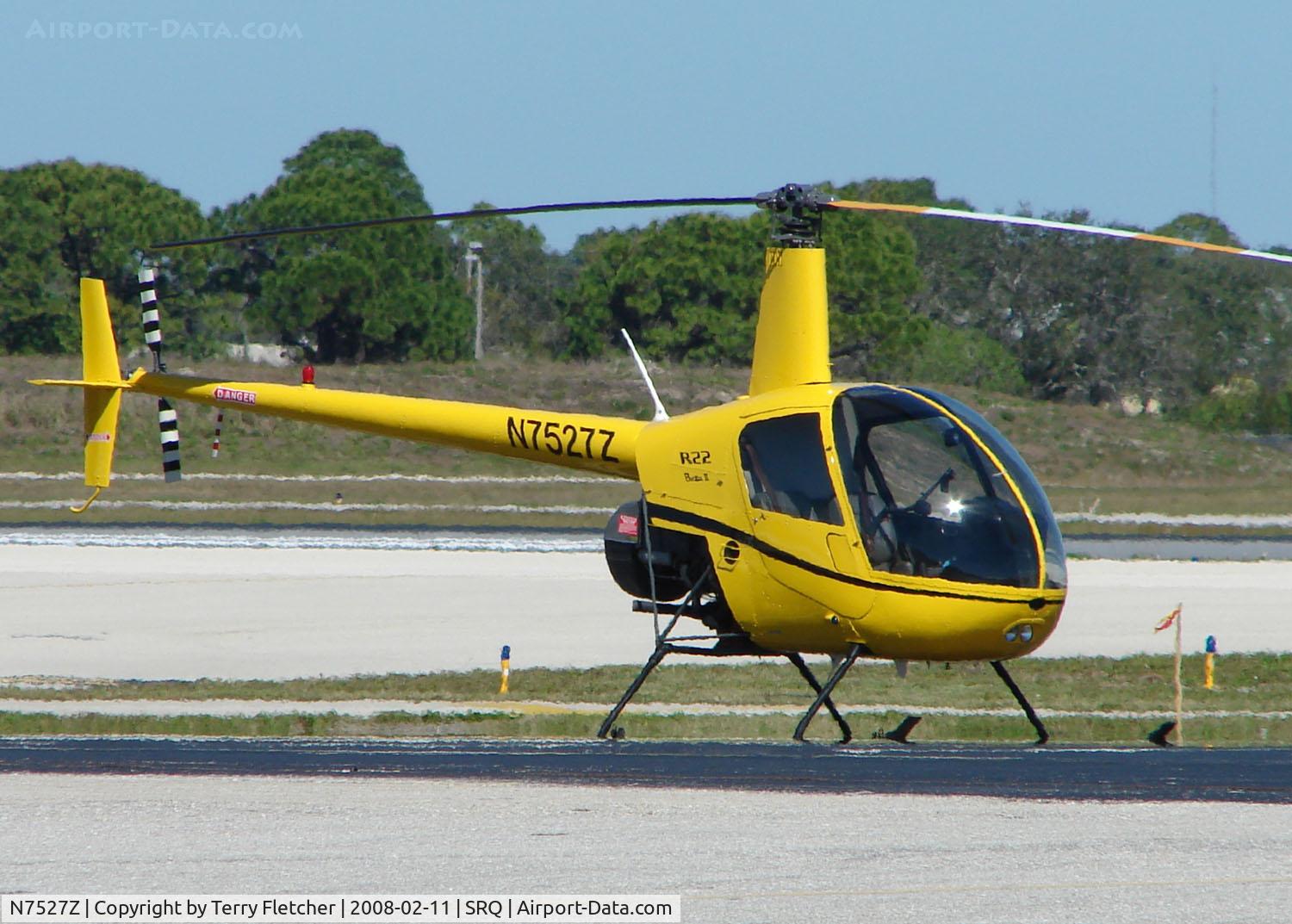 N7527Z, 2004 Robinson R22 BETA C/N 3594, Part of the busy Sarasota Bradenton GA scene