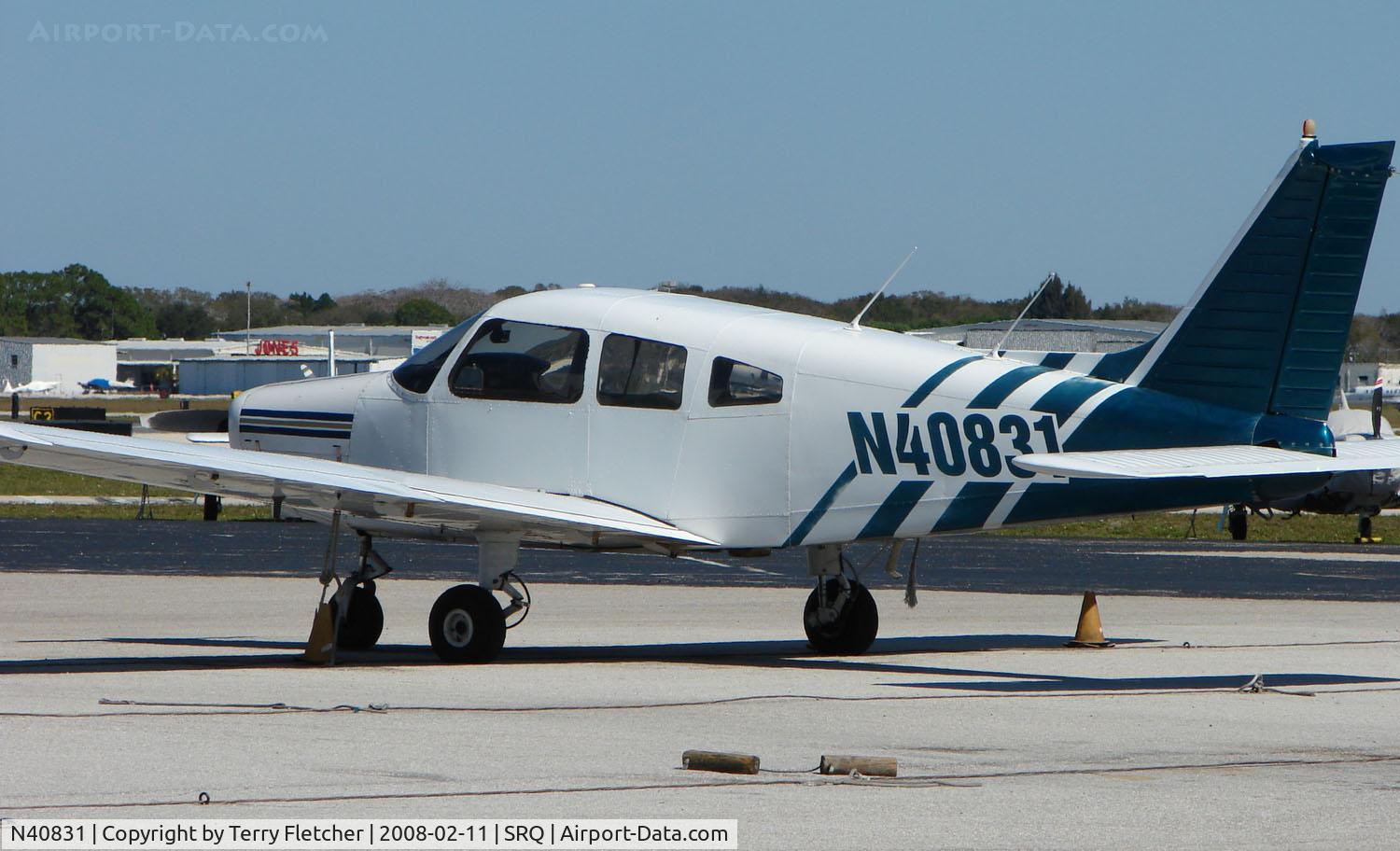 N40831, 1973 Piper PA-28-151 C/N 28-7415092, Part of the busy Sarasota Bradenton GA scene